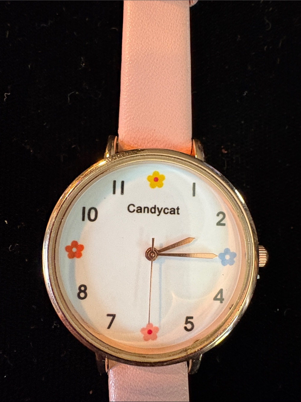 Kids Pink Floral Candycat Watch